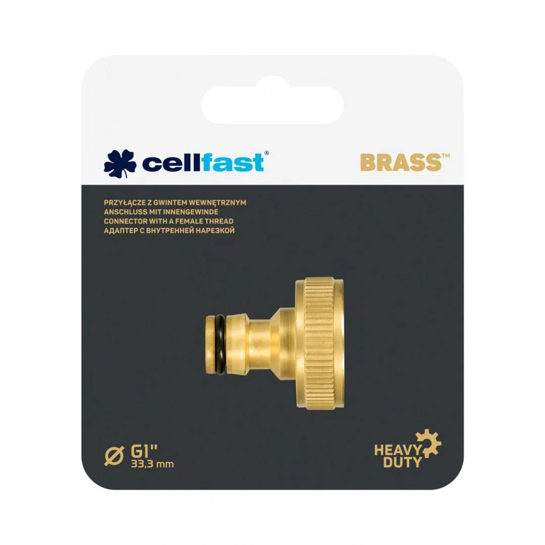 Przyłącze 1" Mosiężne z Gwintem Wewnętrznym BRASS Cellfast — zdjęcie 2