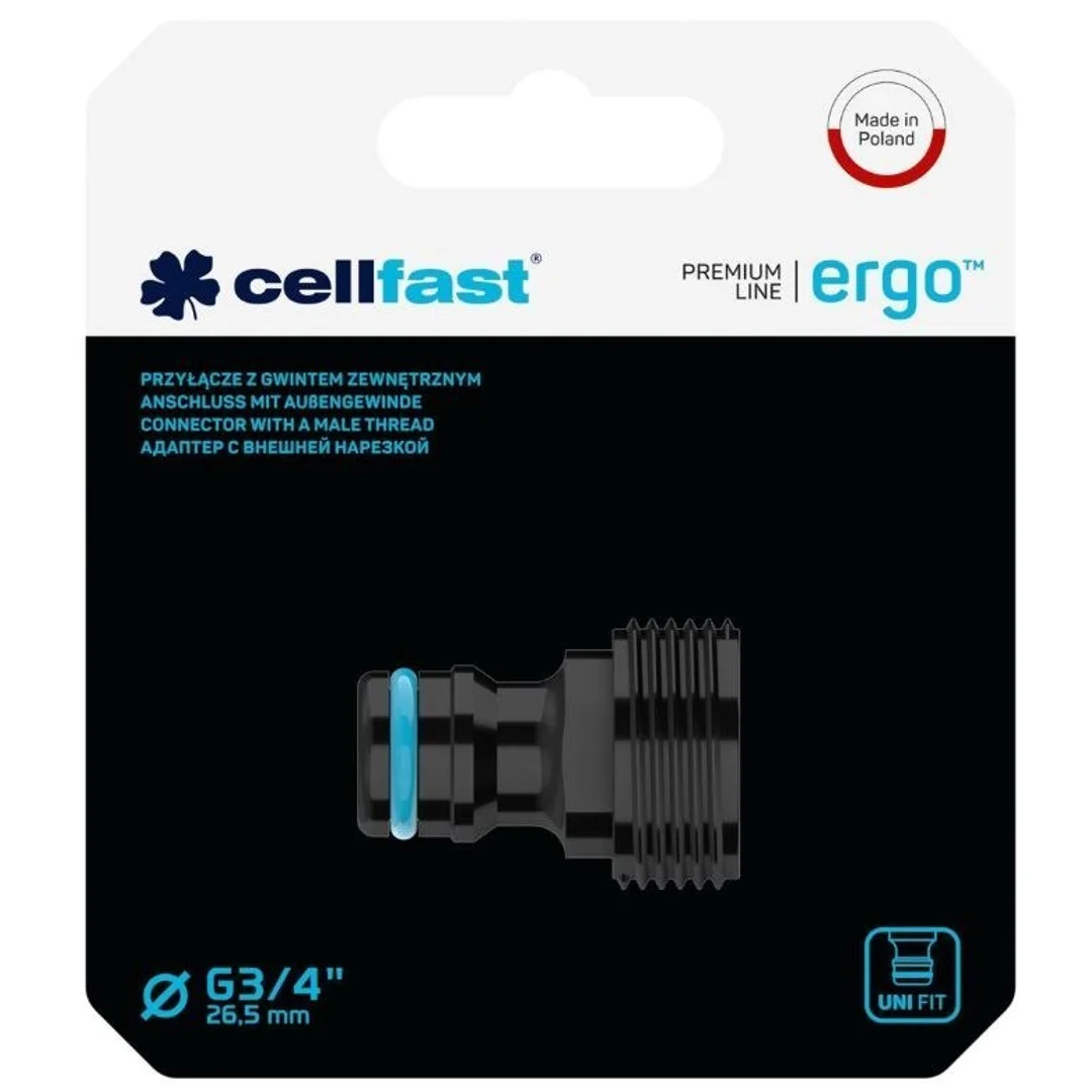 Przyłącze Gwint Zewnętrzny 3/4" ERGO (53-235) Cellfast — zdjęcie 2