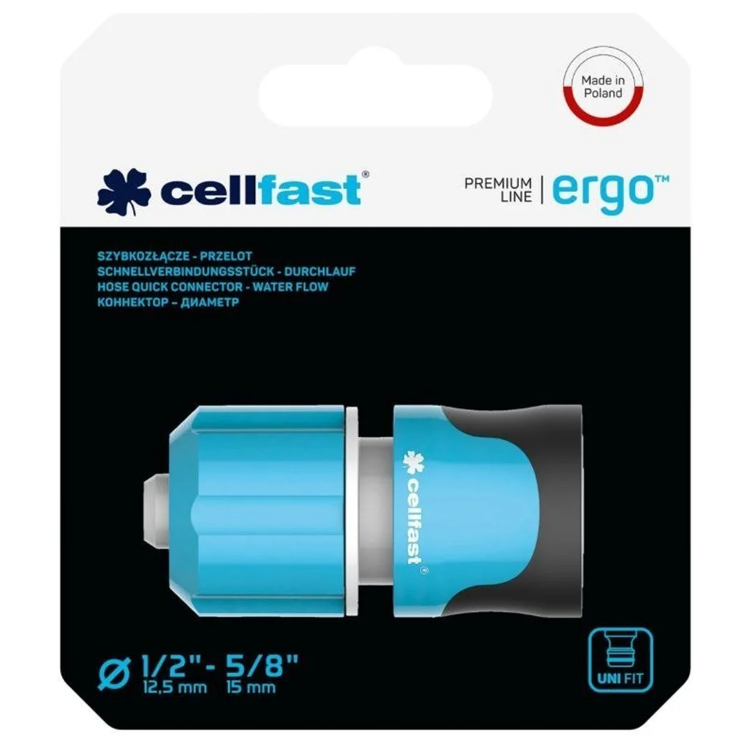 Szybkozłączka Przelot 1/2" - 5/8" ERGO (53-130) Cellfast — zdjęcie 2