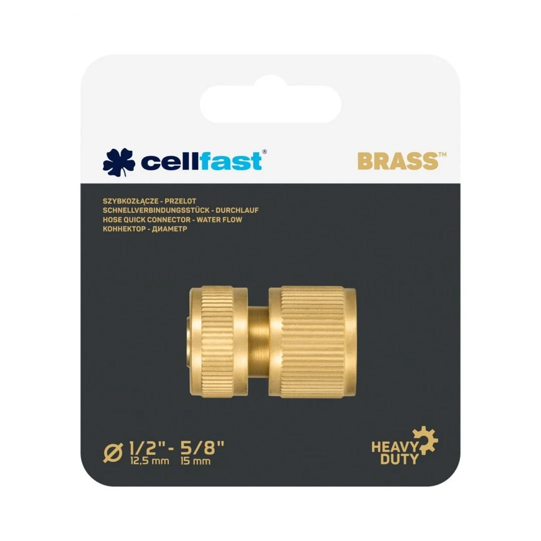 Szybkozłączka Przelot 1/2" BRASS Cellfast — zdjęcie 2
