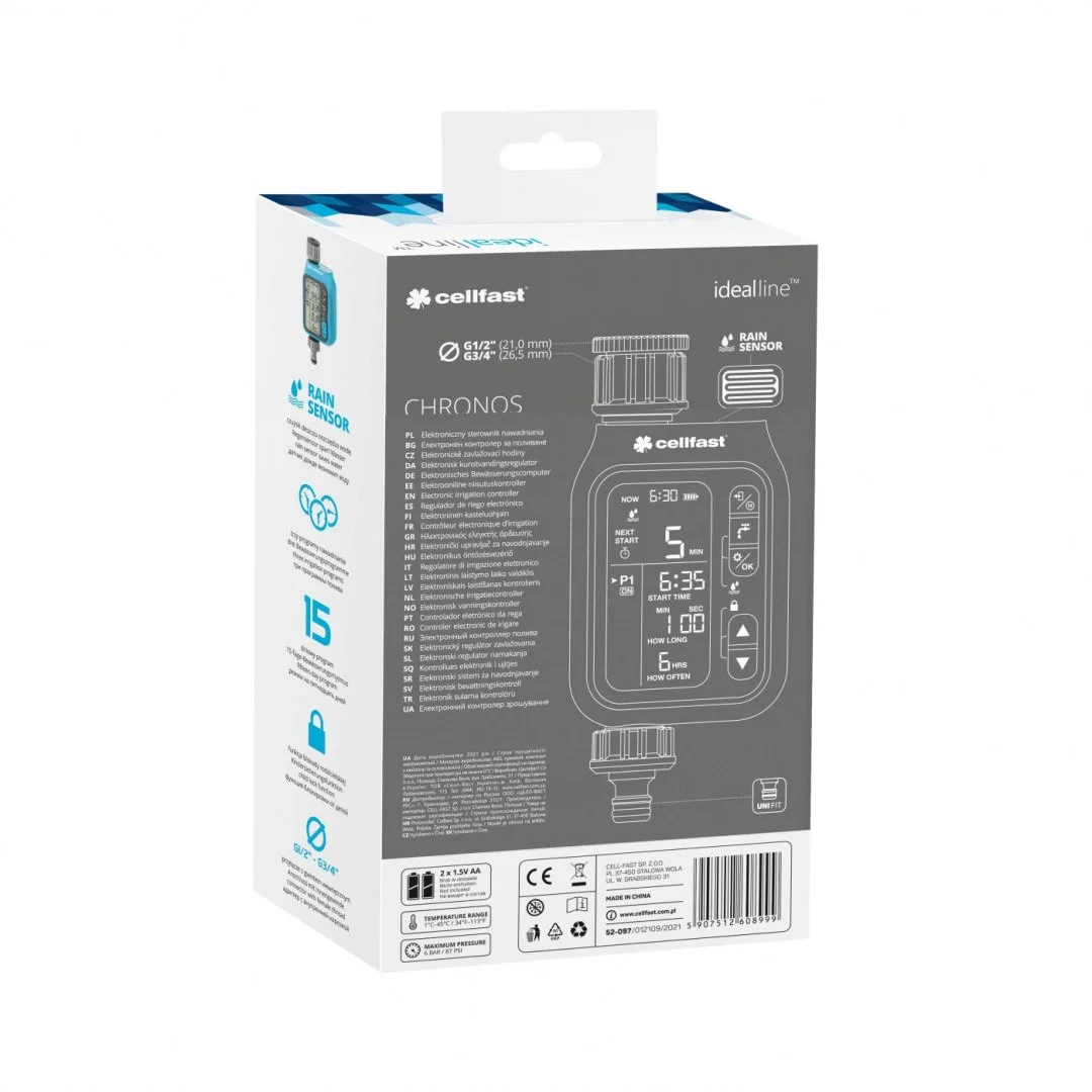 Zegar Sterownik Elektroniczny Chronos Ideal Cellfast — zdjęcie 3
