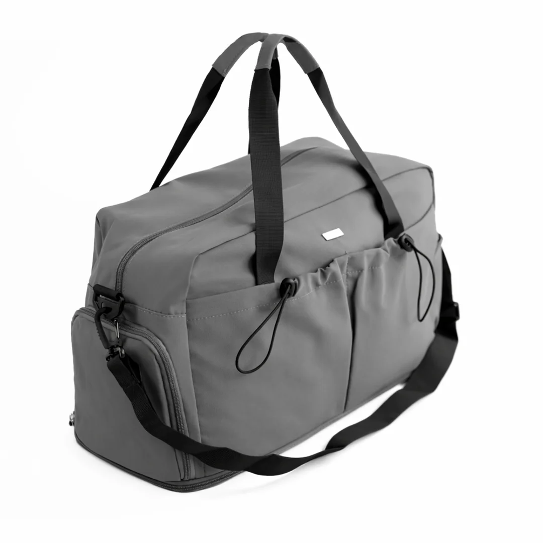 Materiałowa sportowa torba na trening SM06 Moira - szara