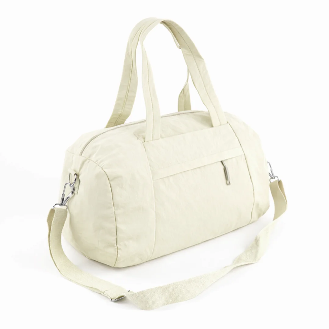 Materiałowa torba sportowa Solier SM05 Shala - beż