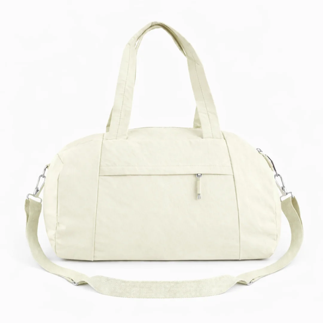 Materiałowa torba sportowa Solier SM05 Shala - beż