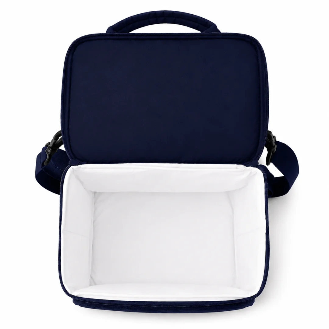 Torba termiczna duża lunch bag XXL z dwiema komorami LBS07 - Granatowy