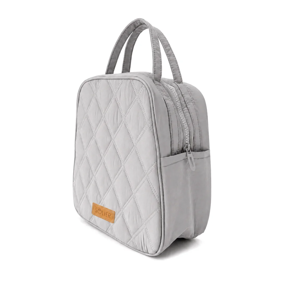 Torba termiczna lunch box do pracy i szkoły LBS08 szary