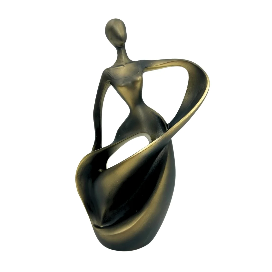 Figurka tancerka – Nowoczesna Dekoracja Abstrakcyjna 24cm - E44446