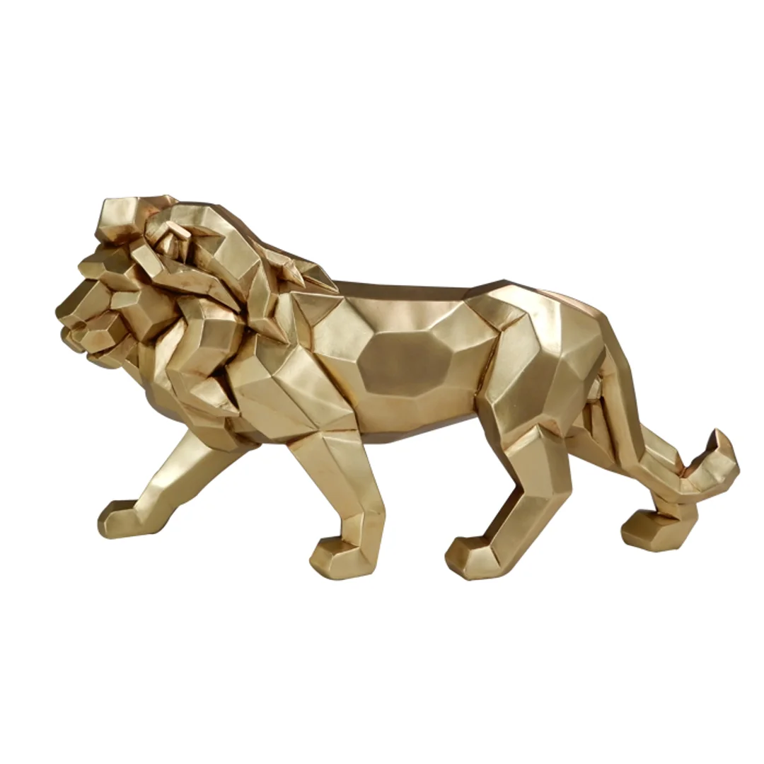 Figurka Lew Złoty Duży 43cm Nowoczesny - 43477Y2 — zdjęcie 3