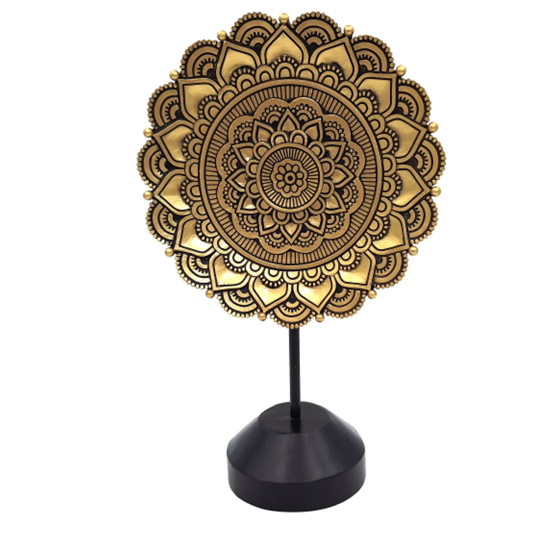 Figurka Mandala Owalna - dekoracja buddyjska - 35cm - 44032FJH — zdjęcie 2