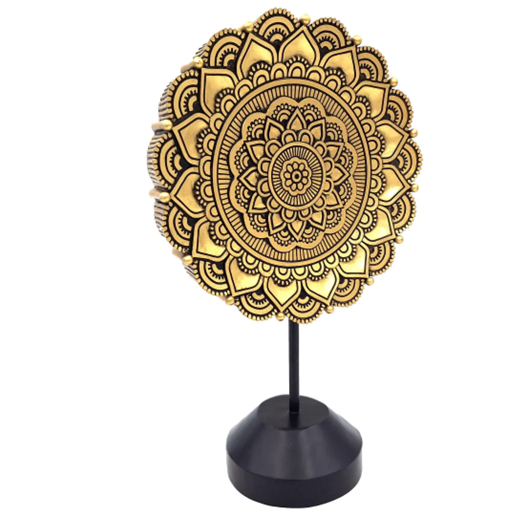 Figurka Mandala Owalna - dekoracja buddyjska - 35cm - 44032FJH — zdjęcie 3