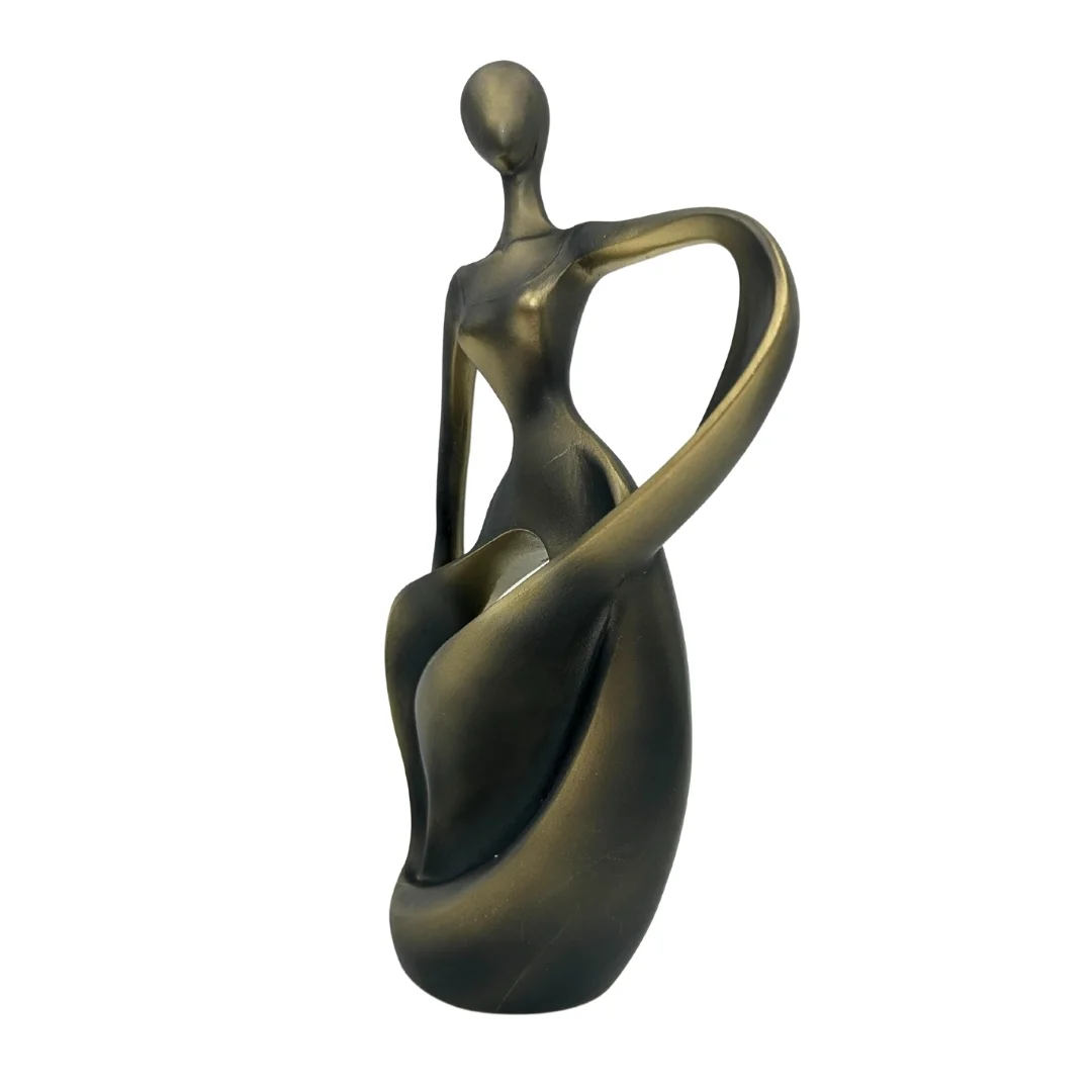 Figurka tancerka – Nowoczesna Dekoracja Abstrakcyjna 24cm - E44446 — zdjęcie 4