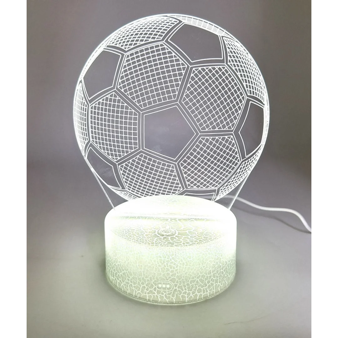 Lampka nocna Piłka - Prezent dla Piłkarza Gadżet - 3 kolory - P107 — zdjęcie 6