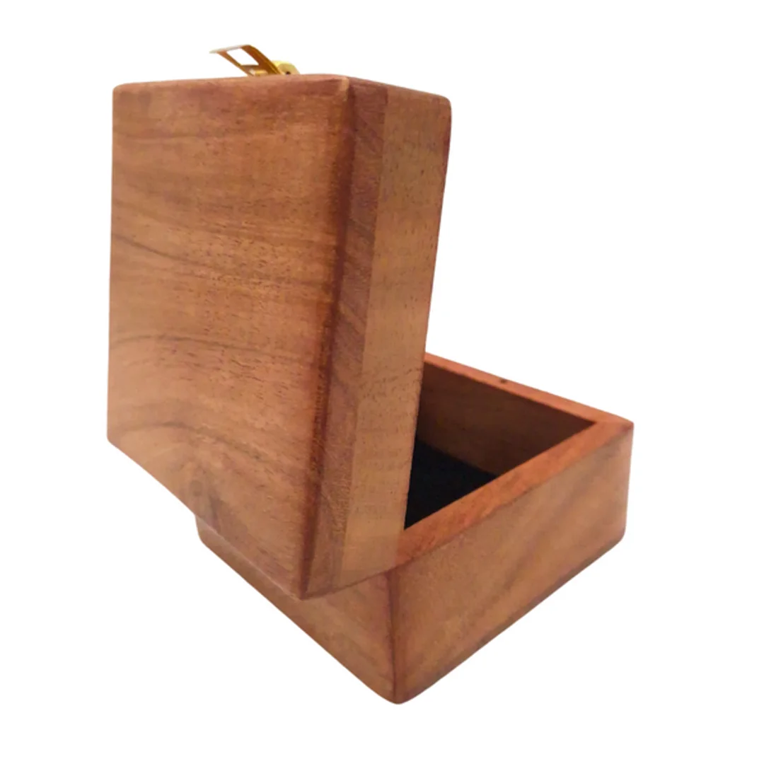 Pudełko drewniane 6 x 6 x 4 cm - DNU-017 — zdjęcie 5