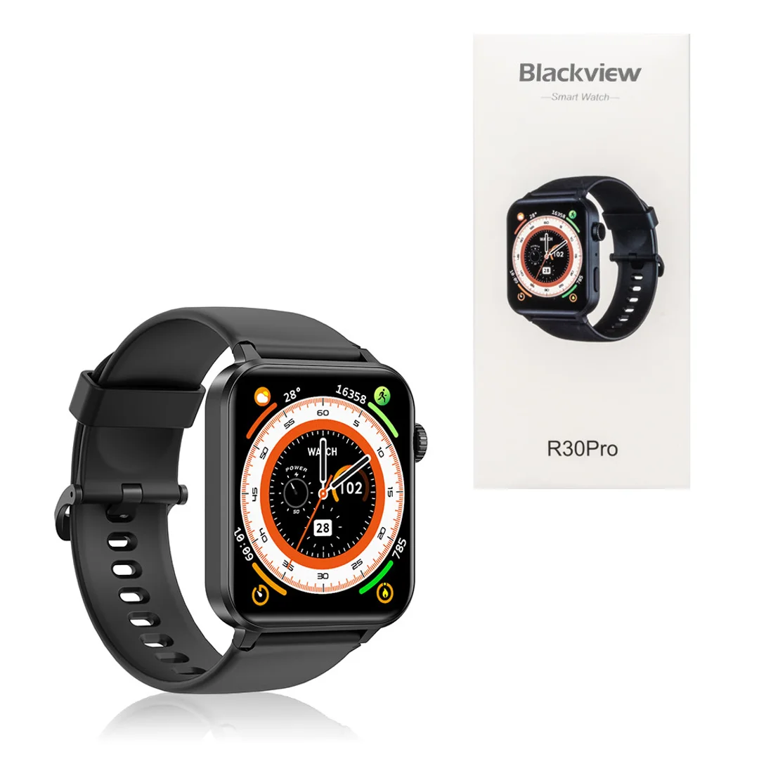 Blackview Zegarek smartwatch R30Pro BT Call Wodoodporny Czarny 300mAh