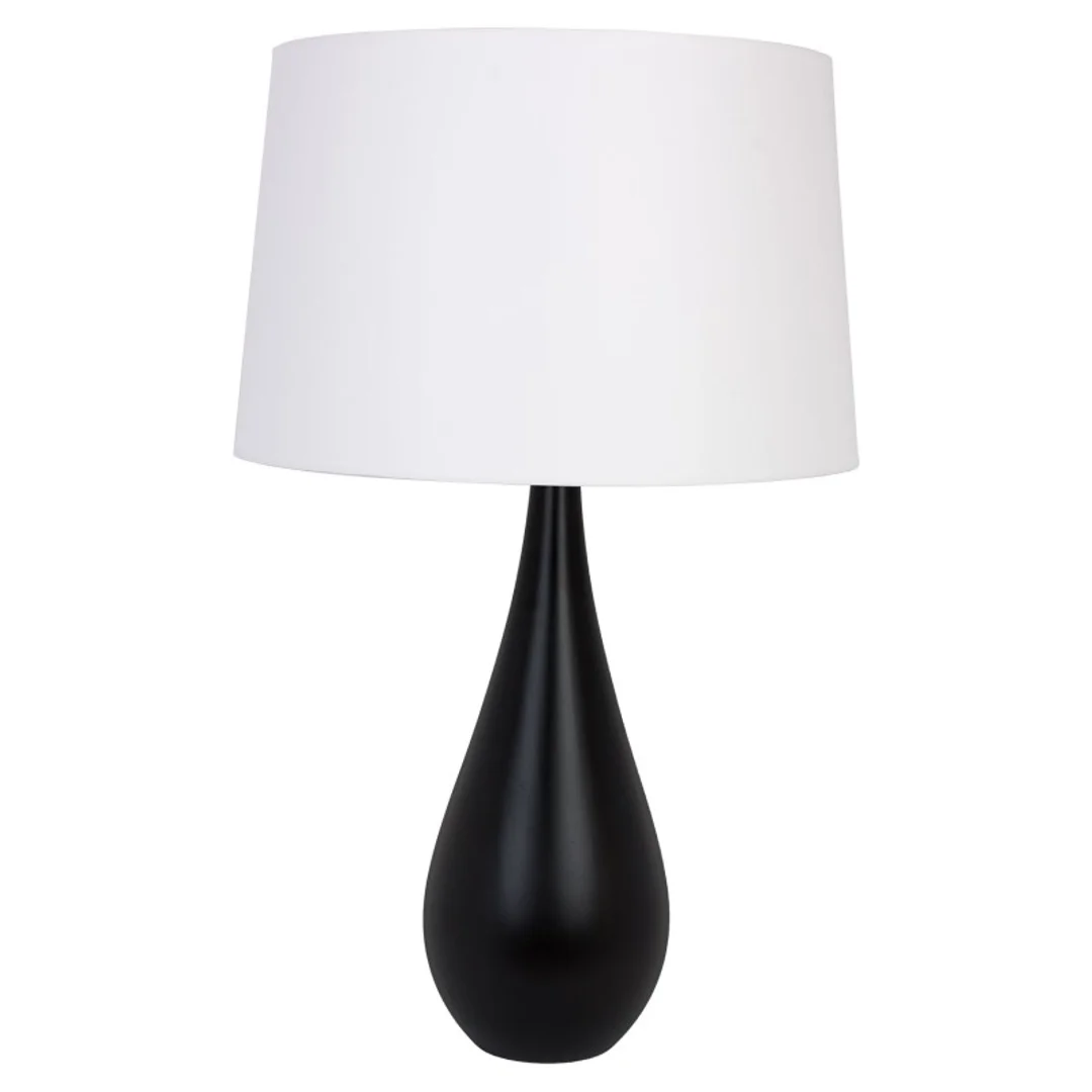 Lampa stołowa komodowa VASE - czarna