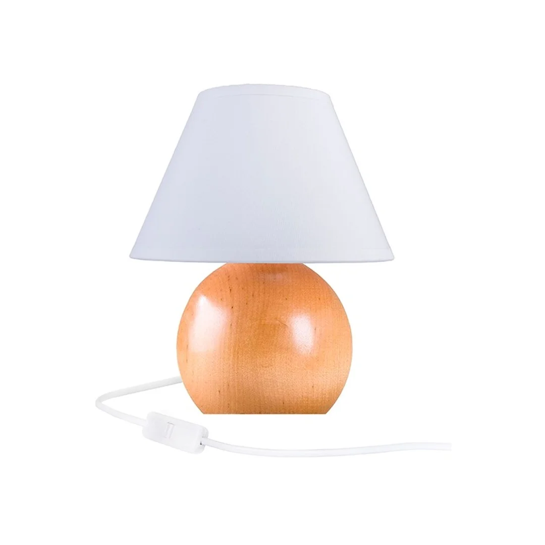 Lampa stołowa Kula buk naturalny