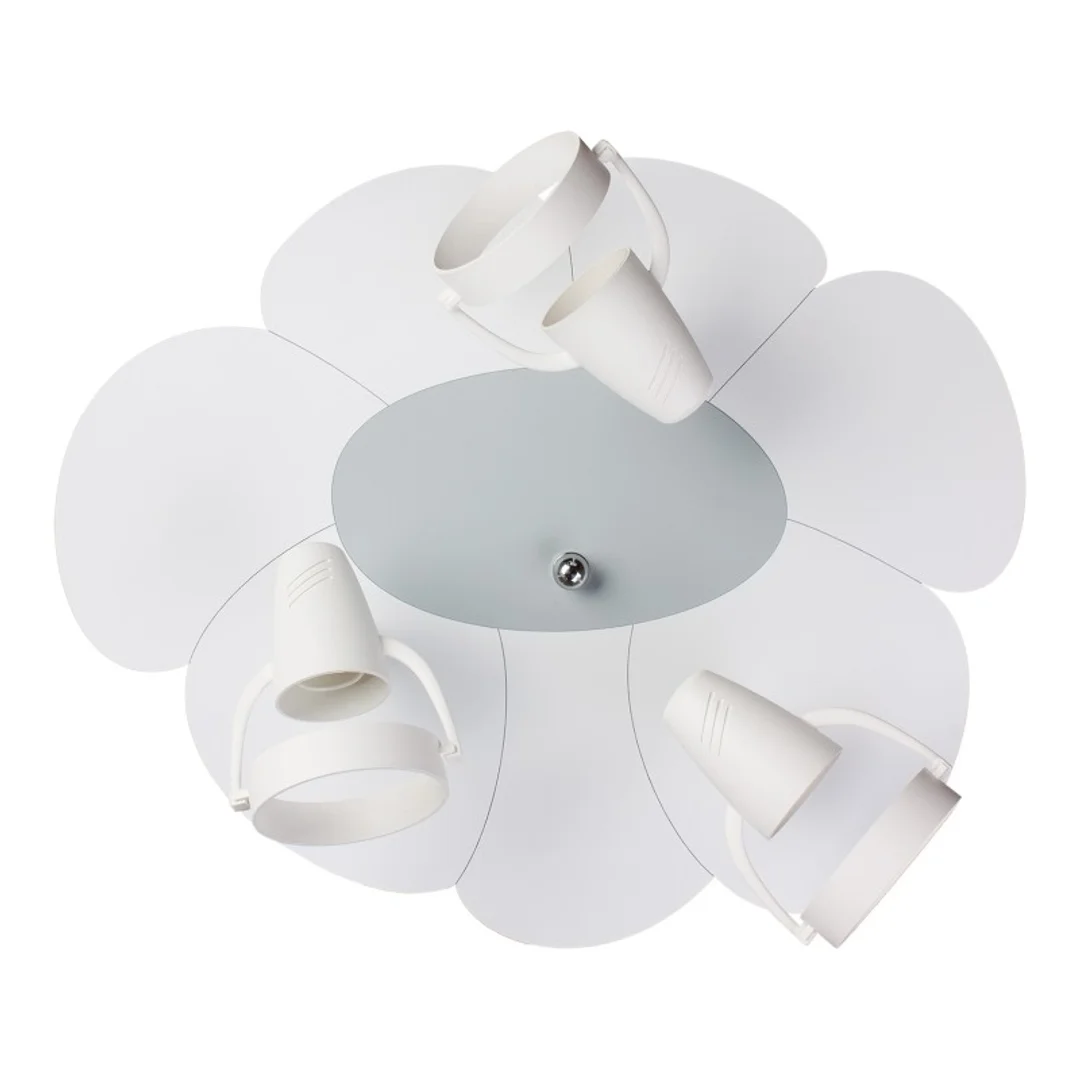 Lampa sufitowa plafon Płatek biało-szary