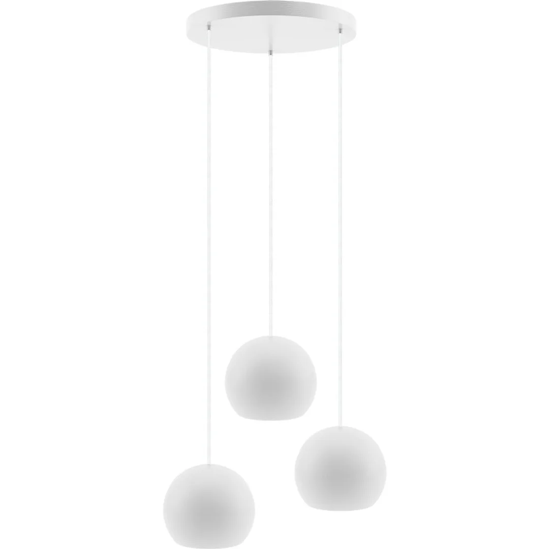 Lampa wisząca Balli 3 pł (plafon) biała