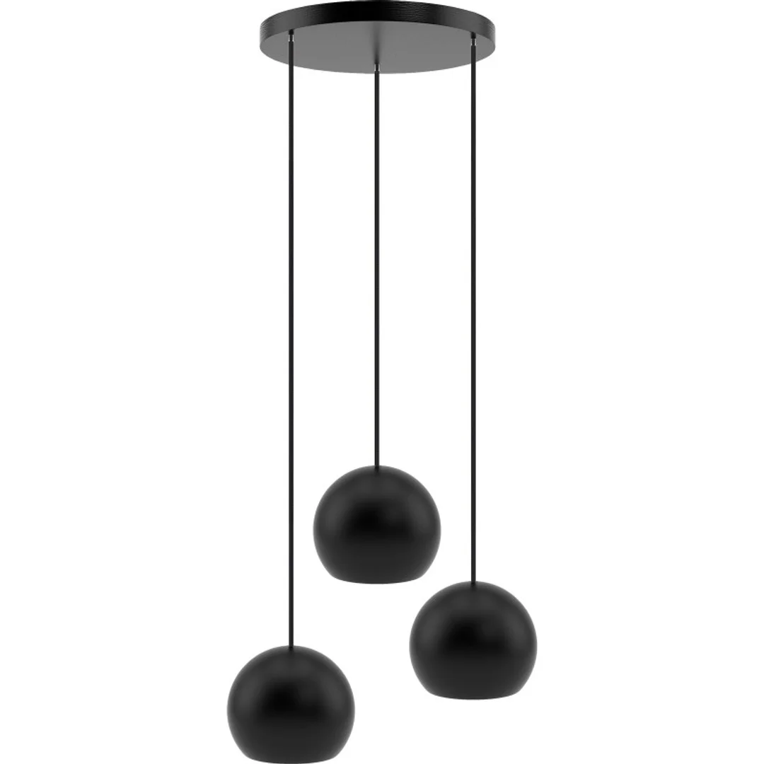 Lampa wisząca Balli 3 pł (plafon) czarna