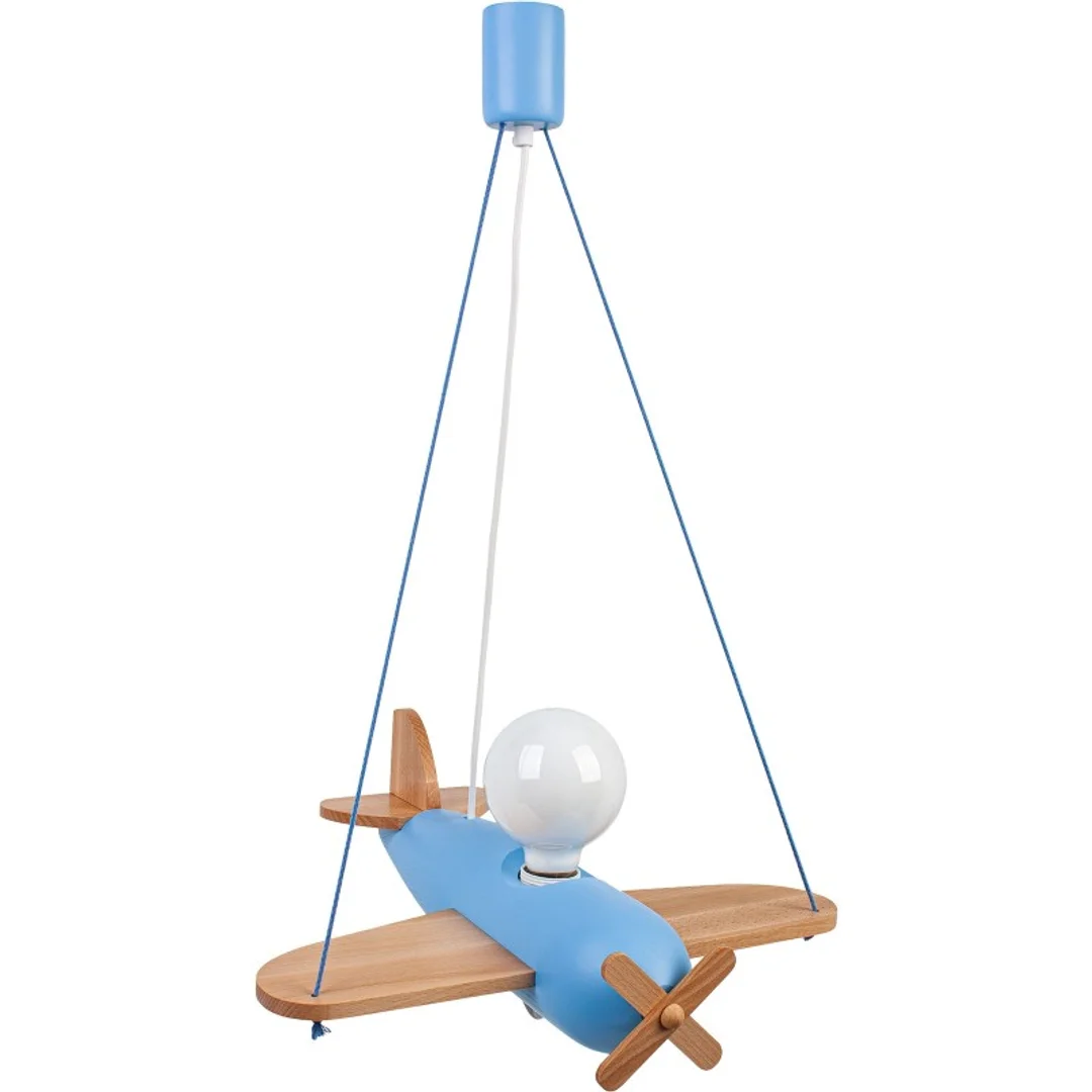 Lampa wisząca Clipper naturalno-błękitny