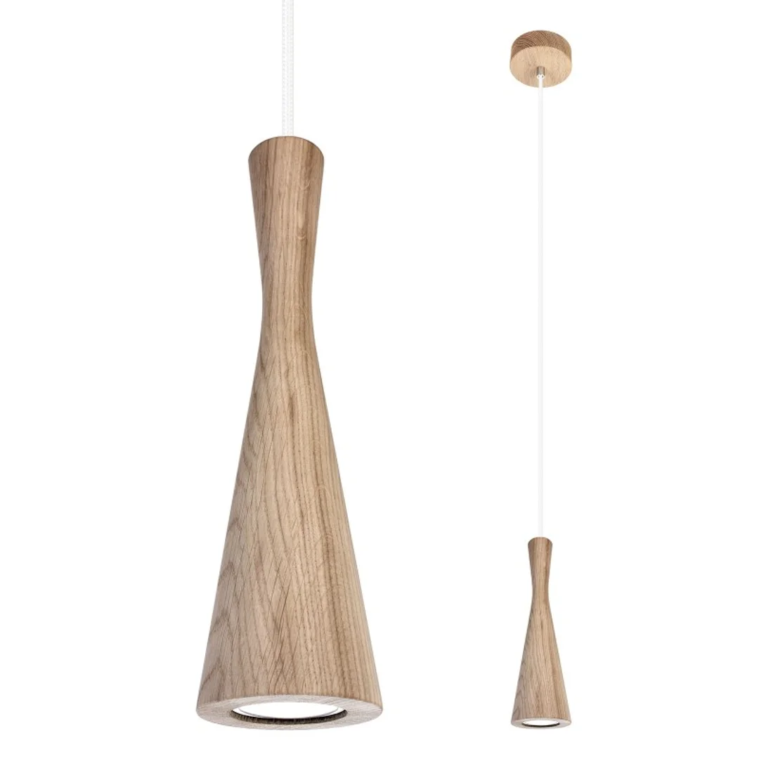 Lampa wisząca dąb Vegas 1pł - biały