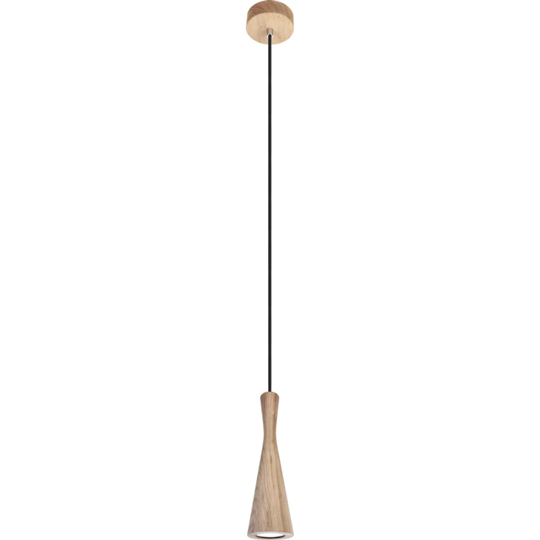 Lampa wisząca dąb Vegas 1pł - czarny