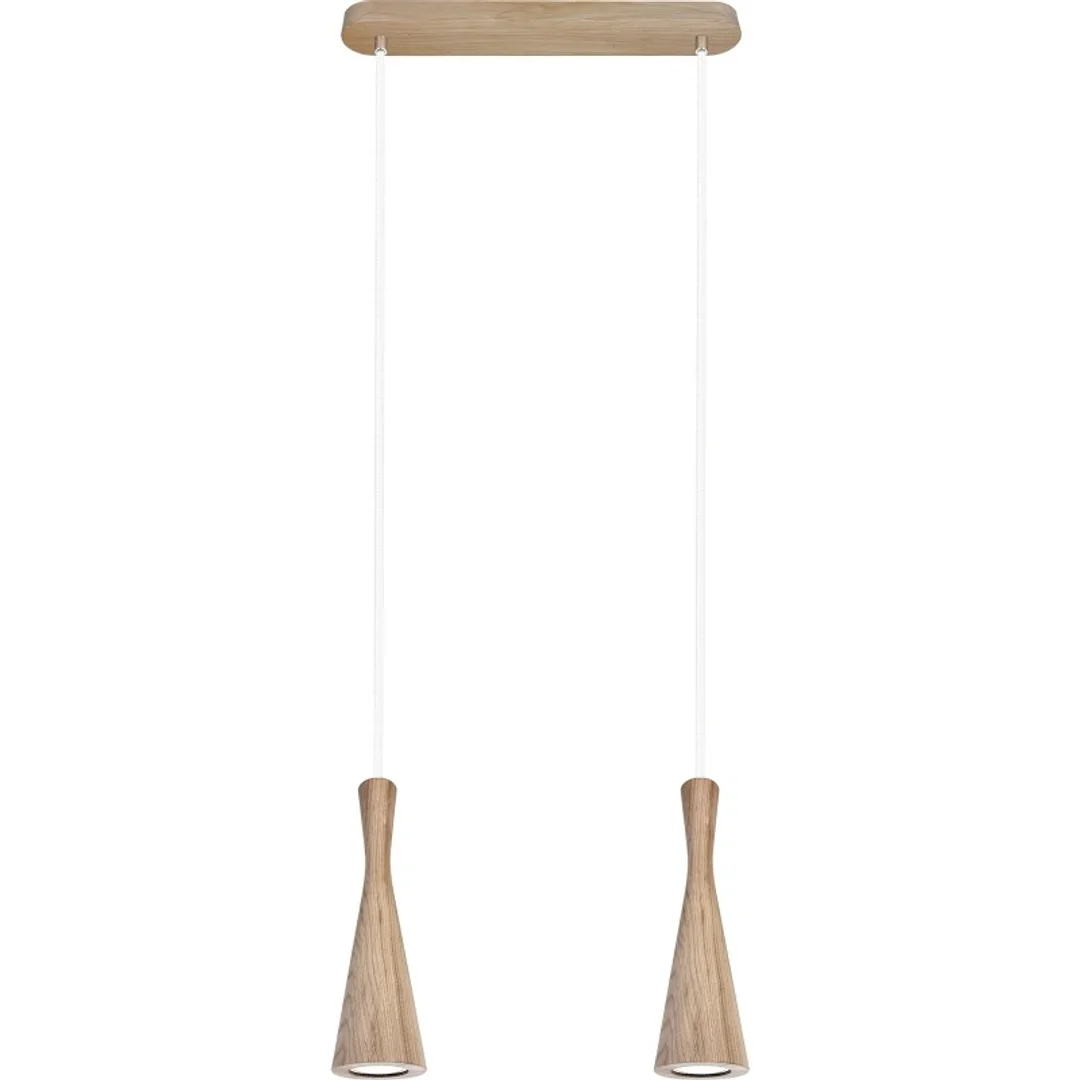 Lampa wisząca dąb Vegas 2pł - biały
