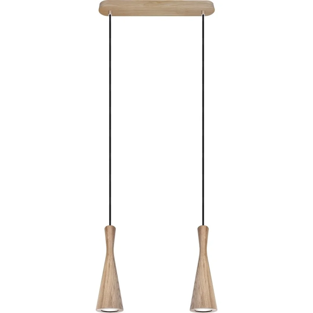 Lampa wisząca dąb Vegas 2pł - czarny