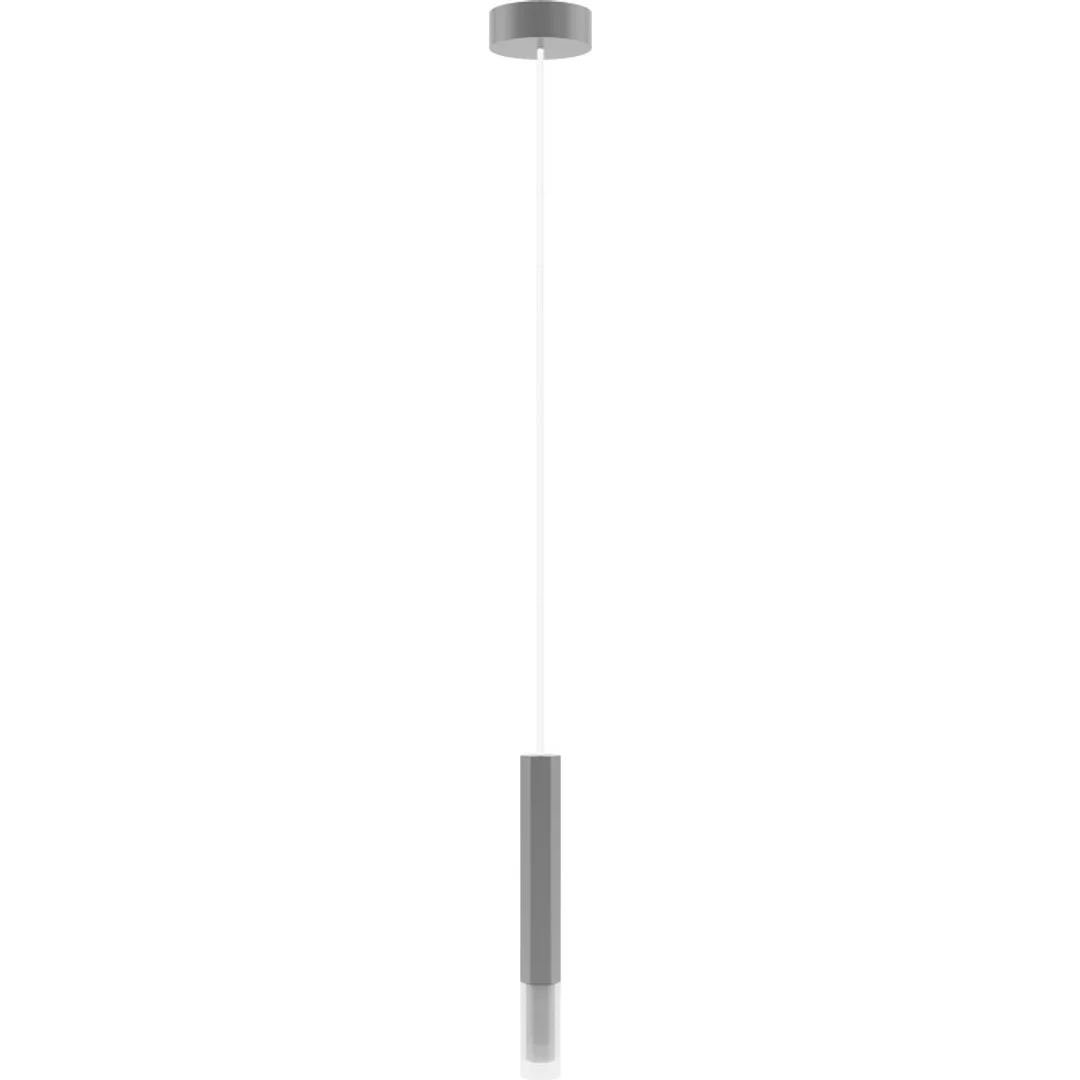 Lampa wisząca Madera2 Hexa 1 pł klosz szary