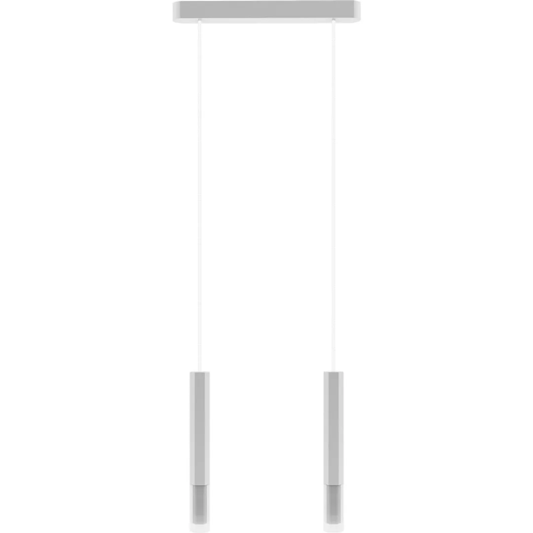 Lampa wisząca Madera2 Hexa 2pł klosz biały
