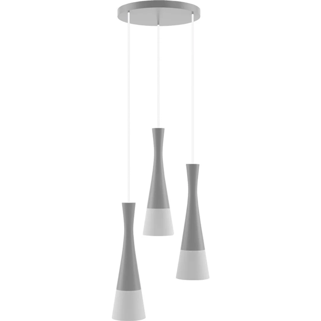 Lampa wisząca szara Vegas2 3pł (plafon)