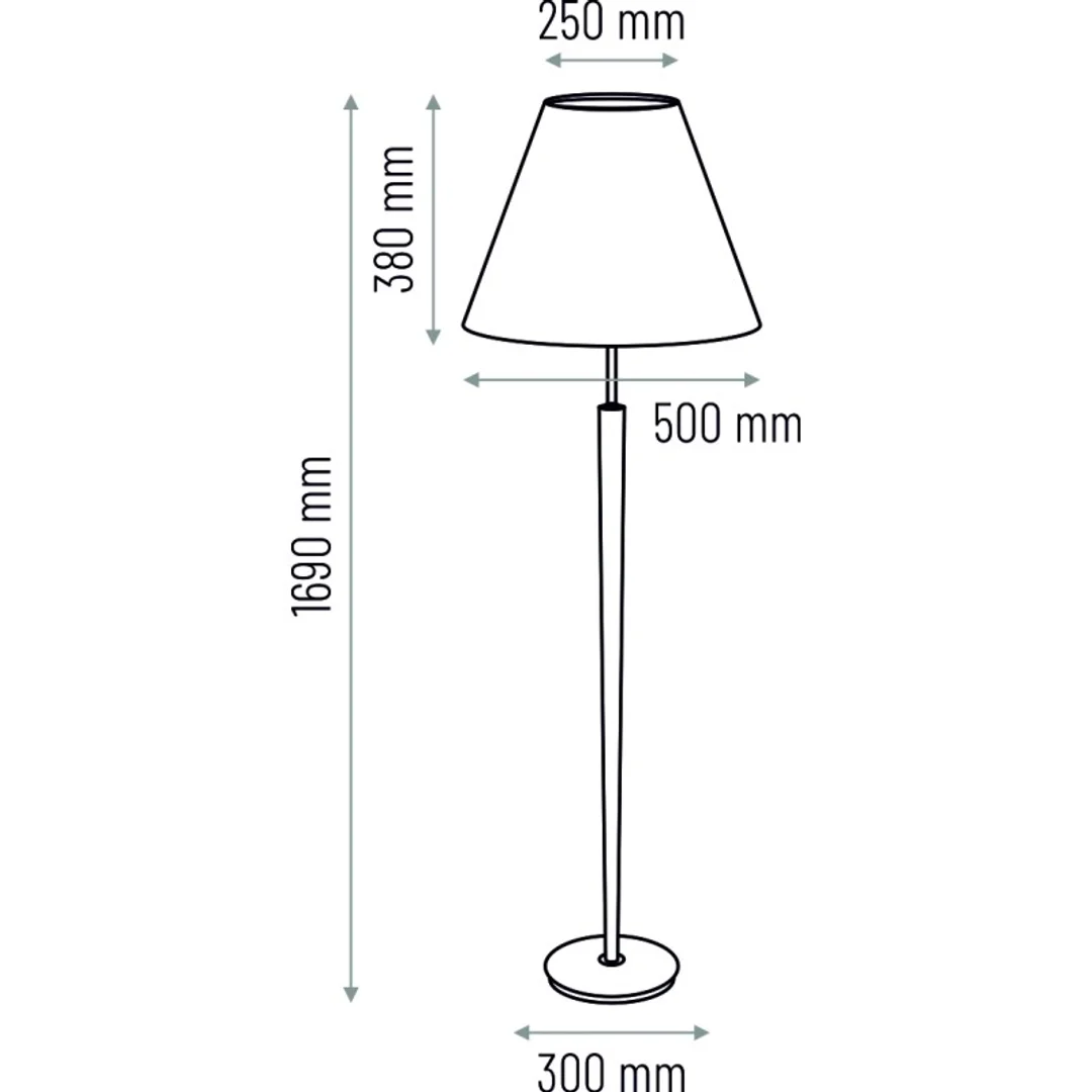 Lampa podłogowa Venus wenge — zdjęcie 5