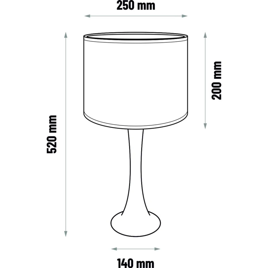 Lampa stołowa BEAVIS - dąb — zdjęcie 2