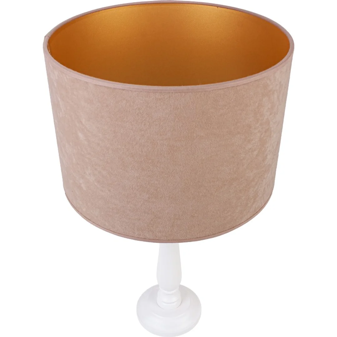 Lampa stołowa BERTA abażur beż — zdjęcie 4