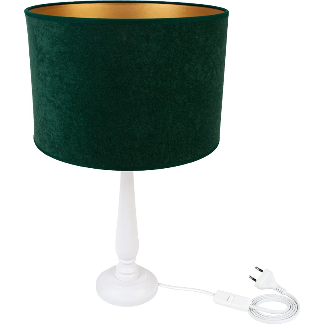 Lampa stołowa BERTA butelkowa zieleń — zdjęcie 3