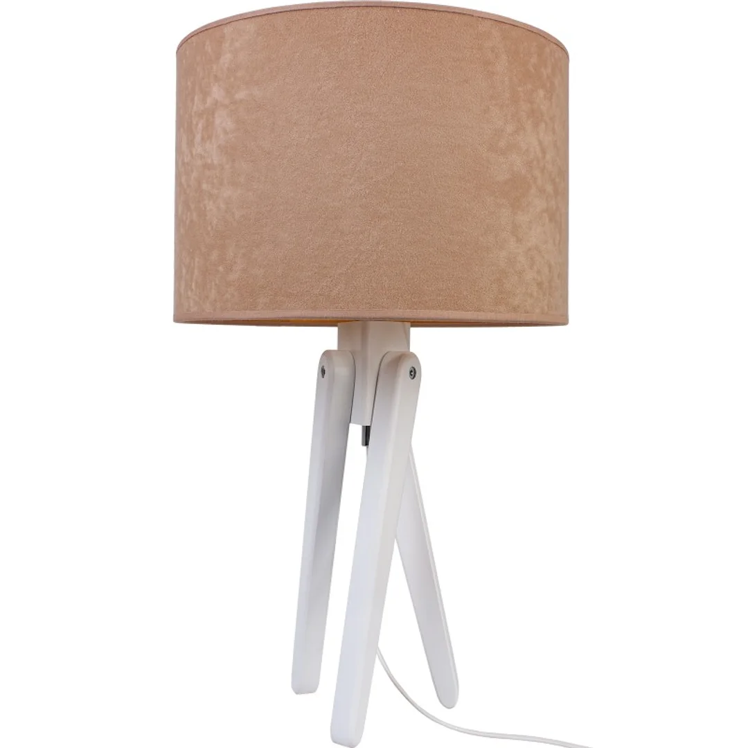 Lampa stołowa biały TRIVET beż — zdjęcie 3