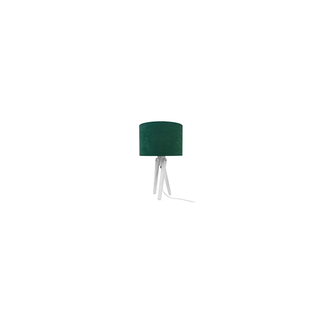 Lampa stołowa biały TRIVET butelkowa zieleń — zdjęcie 5