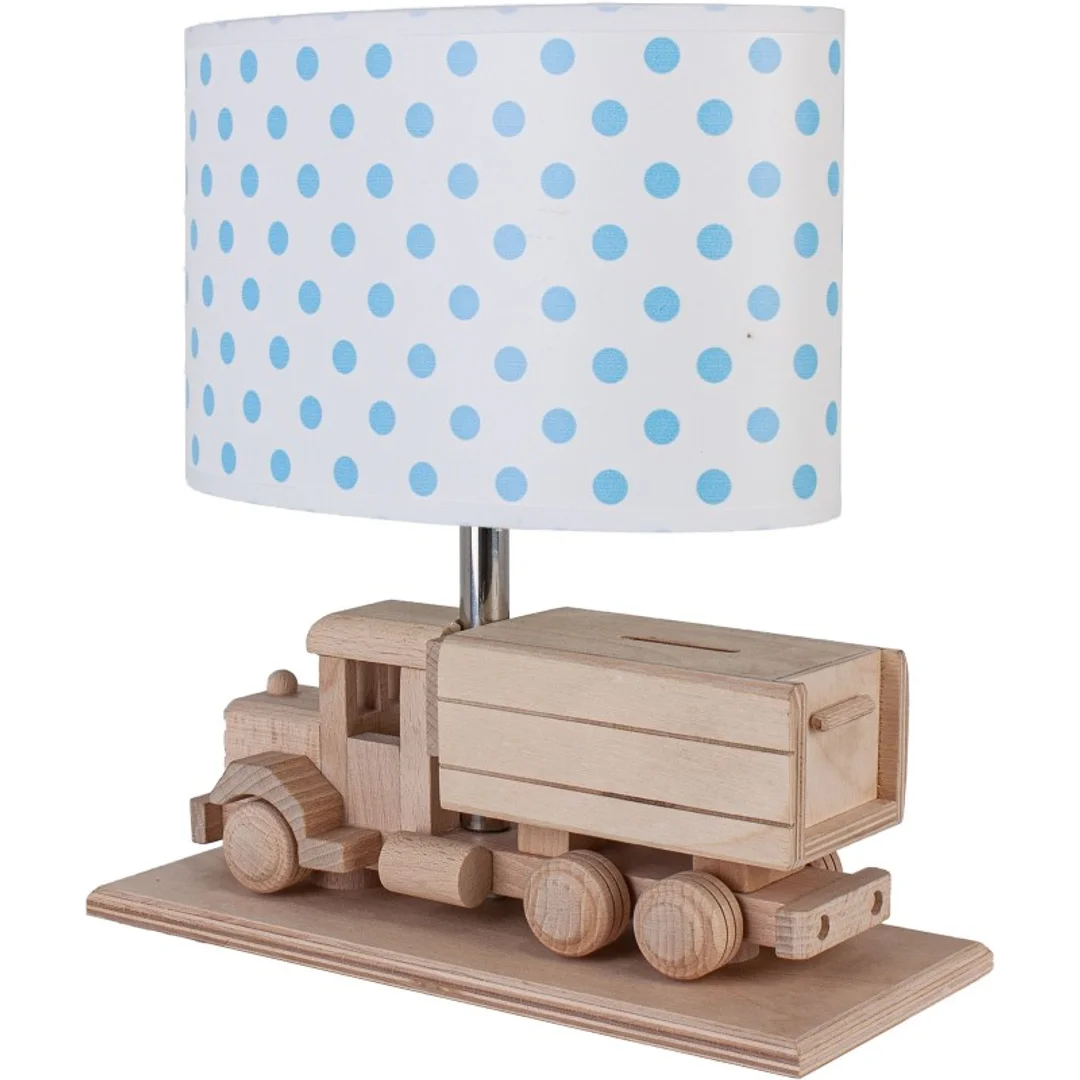 Lampa stołowa Ciężarówka - Skarbonka - kropki — zdjęcie 2