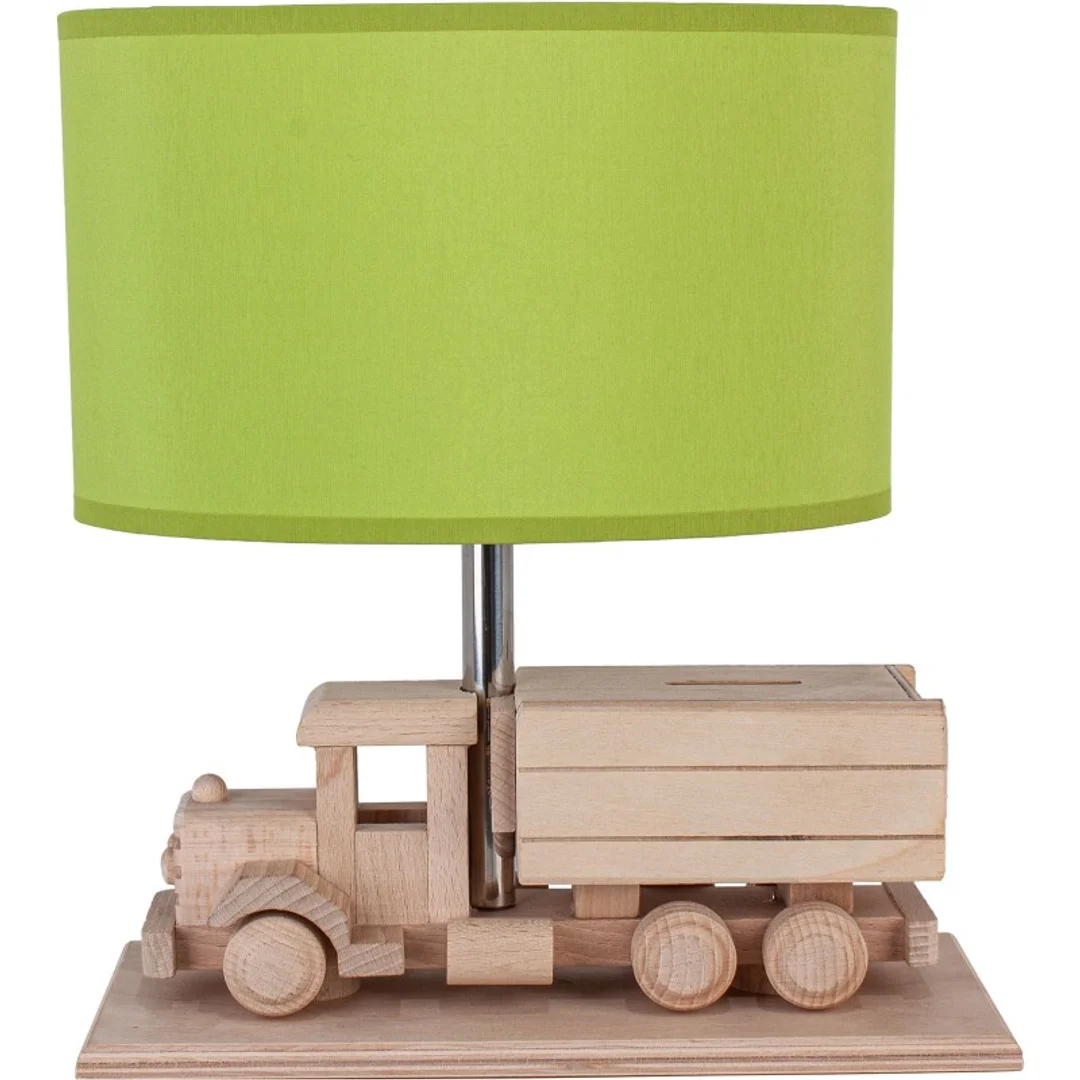 Lampa stołowa Ciężarówka - Skarbonka - zielona — zdjęcie 2