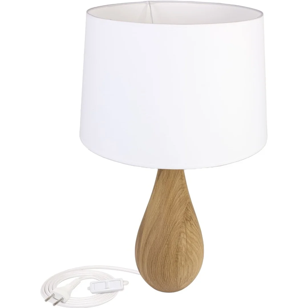 Lampa stołowa komodowa VASE - dąb — zdjęcie 4