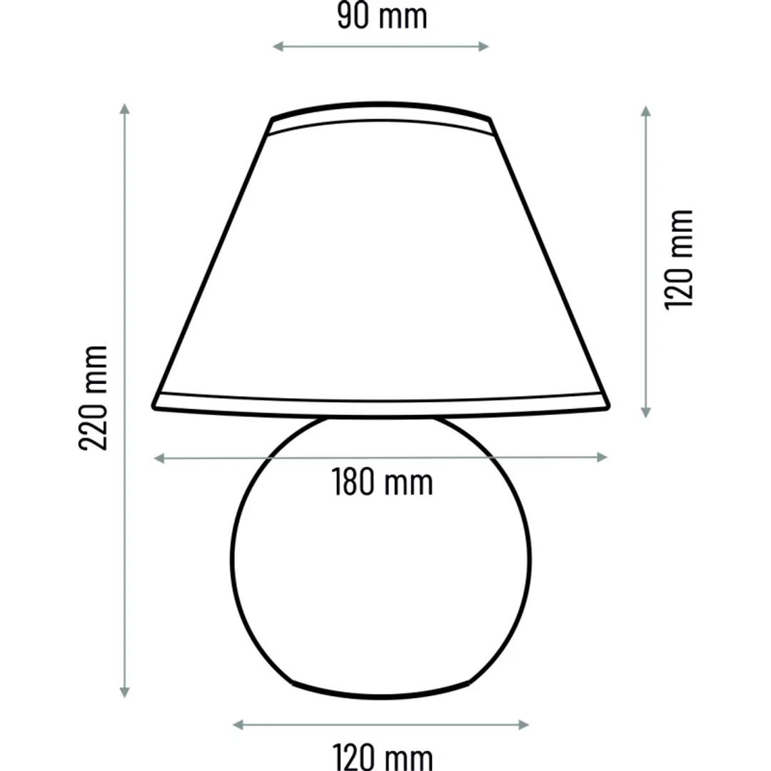 Lampa stołowa Kula buk naturalny — zdjęcie 2