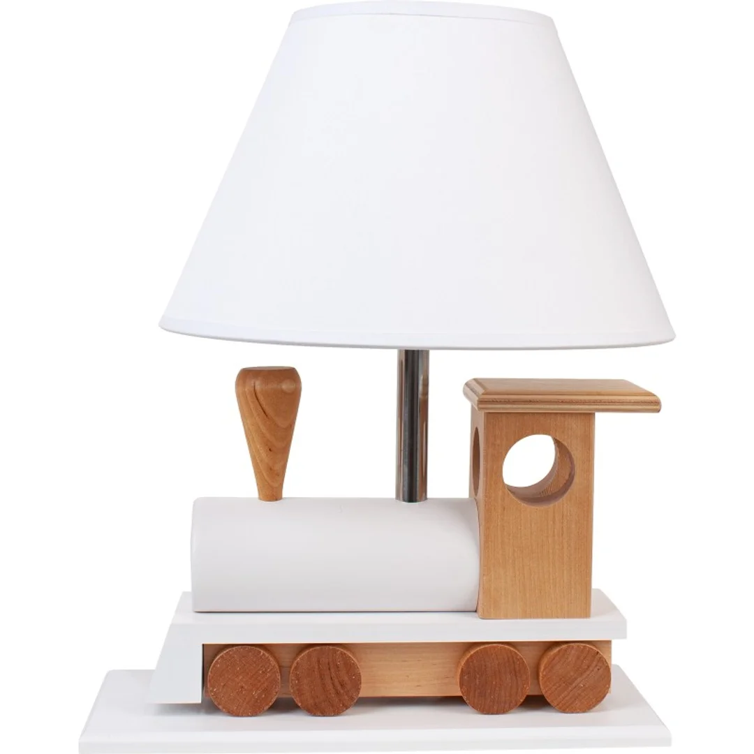 Lampa stołowa Lokomotywa biała — zdjęcie 4