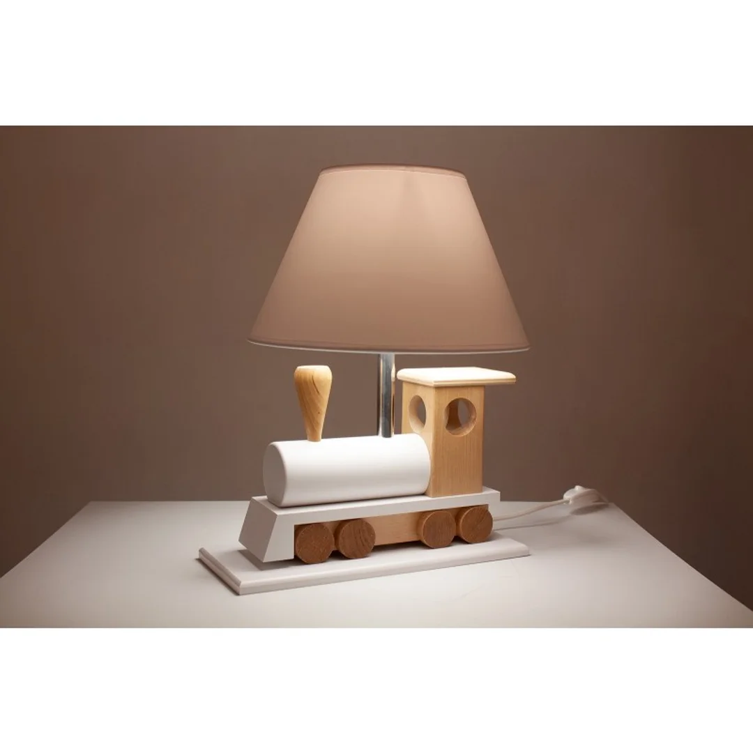 Lampa stołowa Lokomotywa biała — zdjęcie 6