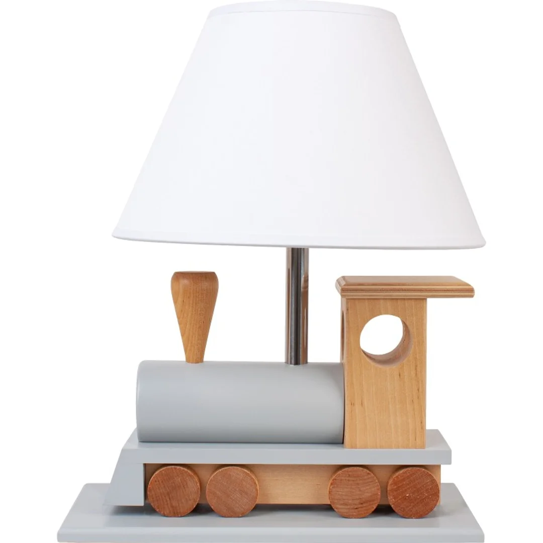 Lampa stołowa Lokomotywa szara — zdjęcie 4