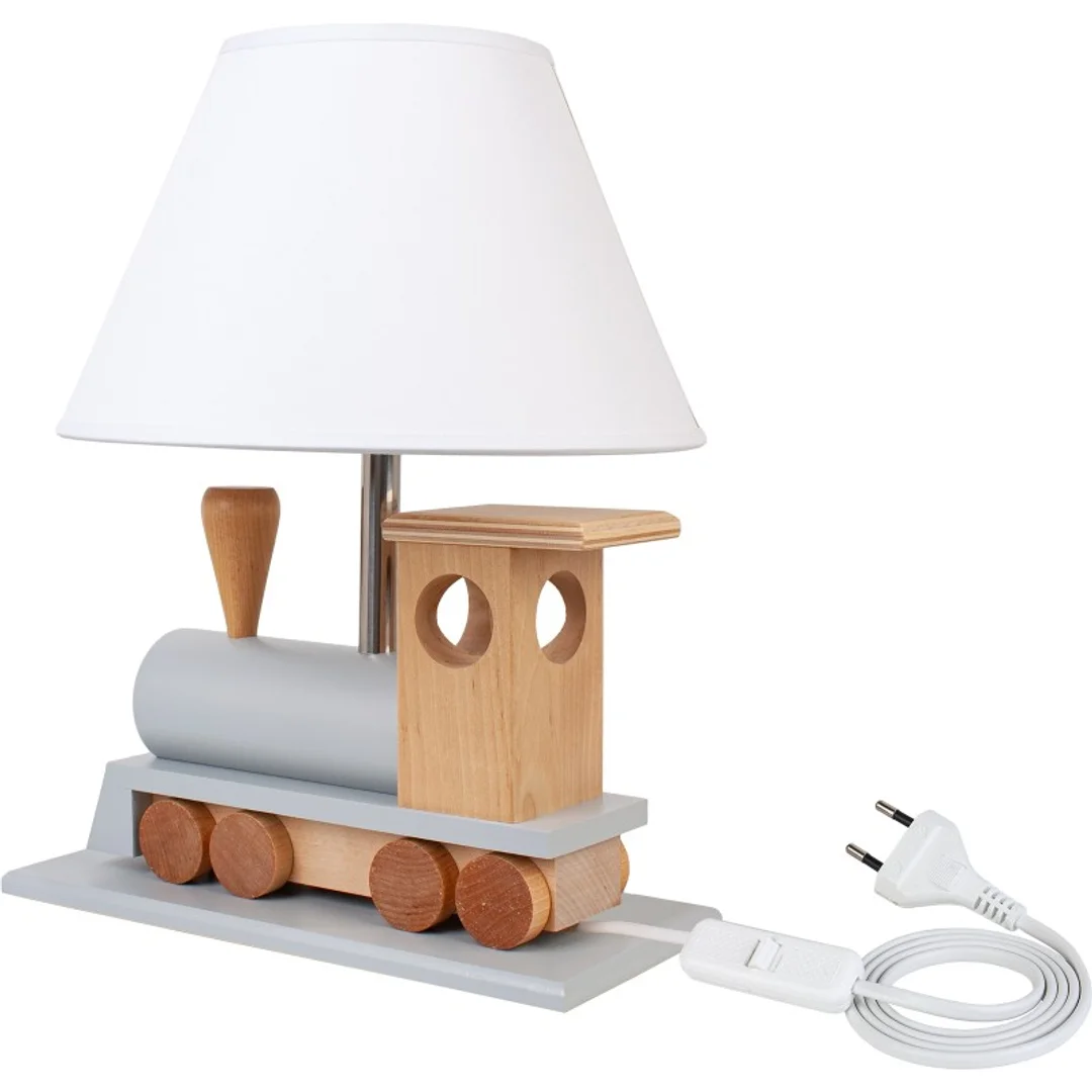 Lampa stołowa Lokomotywa szara — zdjęcie 5