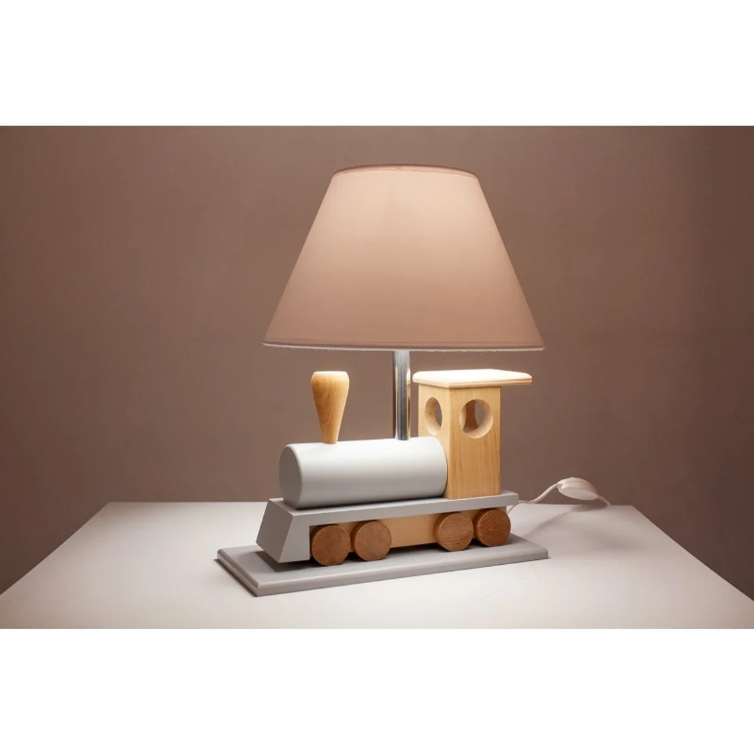 Lampa stołowa Lokomotywa szara — zdjęcie 6