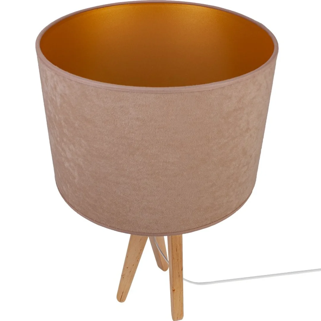 Lampa stołowa naturalny TRIVET beż — zdjęcie 4