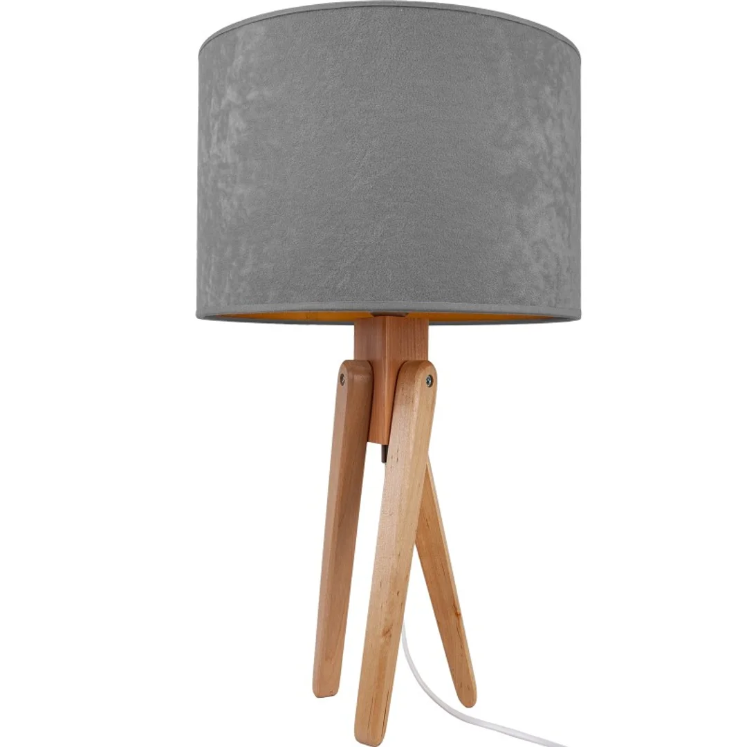 Lampa stołowa naturalny TRIVET szary — zdjęcie 2