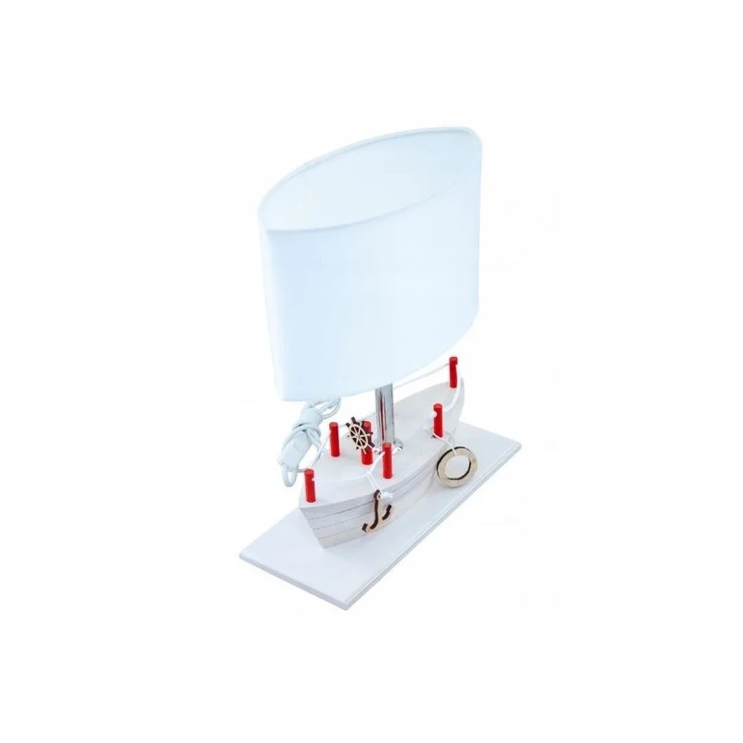 Lampa stołowa Statek biały — zdjęcie 2