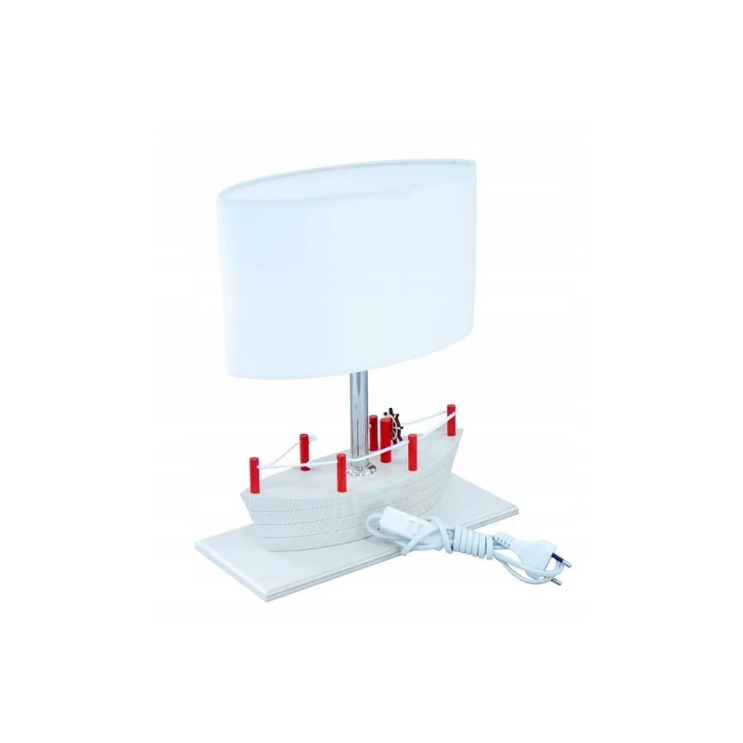 Lampa stołowa Statek biały — zdjęcie 3